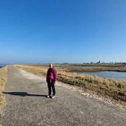 Auf dem Deich nach Den Oever....