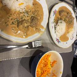 Ganz schwedisch gab es zum Abendessen "Köttbullar" 😂