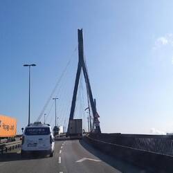 Fahrt über die Köhlbrandbrücke