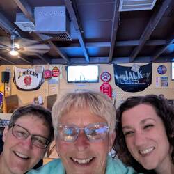 The three of us.