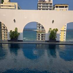 Our rooftop pool