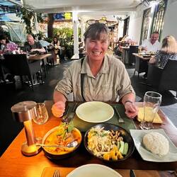 Leckeres Essen unter freiem Himmel