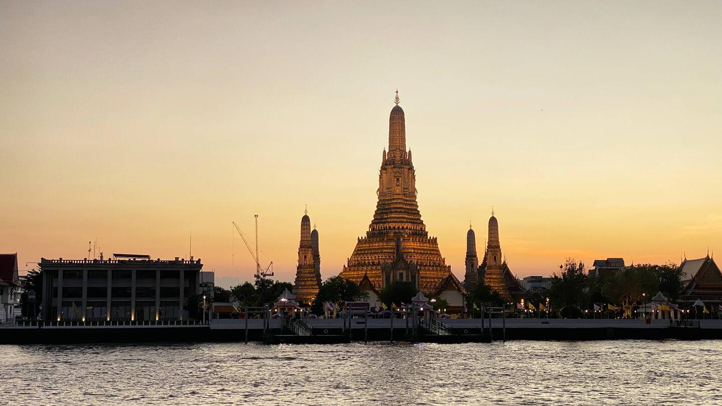 Wat Arun im Abendlicht
