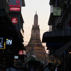 Der Anblick von Wat Arun ist ein großes Geschäft