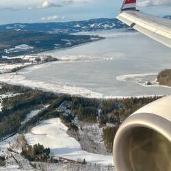 Anflug auf Gardemoen (OSL)