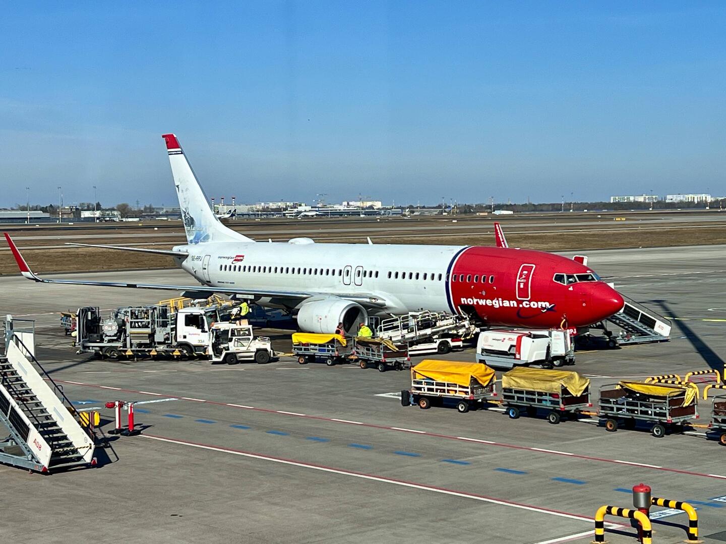 Unser Flieger von BER nach OSL