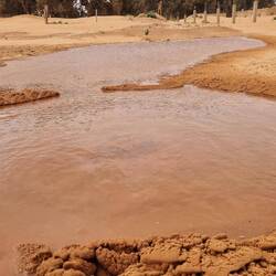 Kleine Quelle aus dem Boden