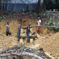 ...zu den vielen Goldgräberstellen