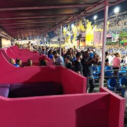 The corporate boxes that we were in tonight.