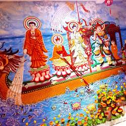Mural at the Buddhist Monastery, Niet Ban Tinh Xa