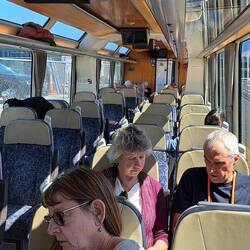 The return carriage was just 'Scenic'; not as luxurious, but same stunning scenery.