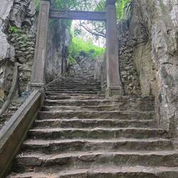 156 steps to the summit of Thuy Son at Marble Mountain