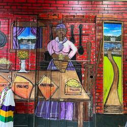 Inside a praline store