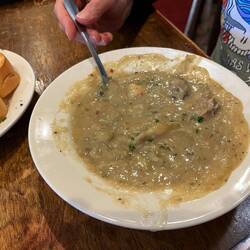 Oyster soup at Mandina's