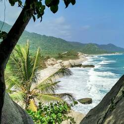 Immer schöne Ausblicke. Einige Strände gesperrt, starke Strömung