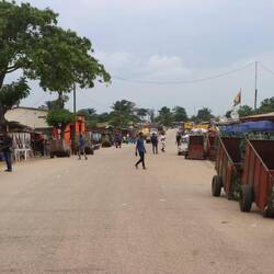 Die ersten Meter in Angola...