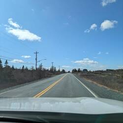 Die frühlingshafte Sonne in Nova Scotia trügt!