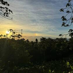 Letzter Sonnenaufgang in La Fortuna