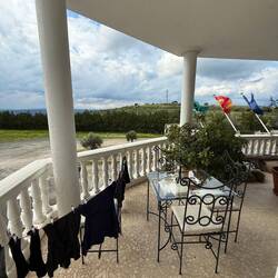 Clothes drying in presidential suite