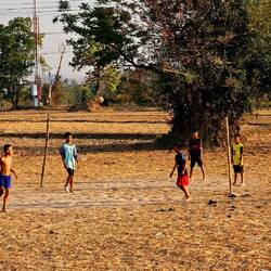 Die Kids beim Spielen.