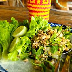 Laab Chicken zur Stärkung.