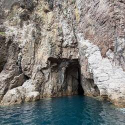 Outside view of another cave we boated through
