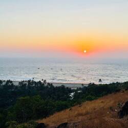 sunset from Chapora Fort