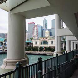 Central Pier - with my most favourite building photo bombing!