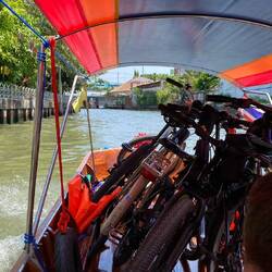 Die Fahrräder wurden einfach verladen