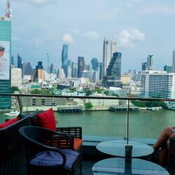 Schöner Blick und leckeres Essen