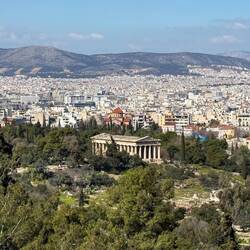 View of the Temple of Zeus from the Acropolis