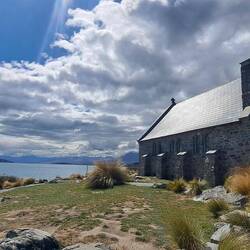 Church of the Good Shepherd. Built 1935 & home to different faith svcs on alt wks.
