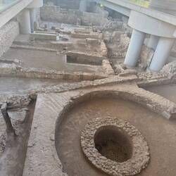 Ruins of the ancient village under the Acropolis museum