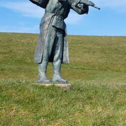 Ein Denkmal für den Heringsfischer.