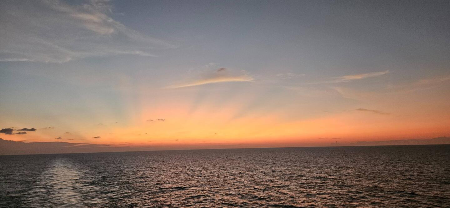 Sunsets over the Indian Ocean have been nice