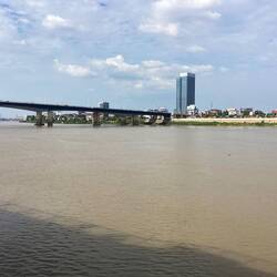 Japanese bridge - Russian bridge in distance