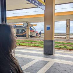 At Catania's train station