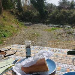 Unser Schlafplatzerl am Bach in Sparta