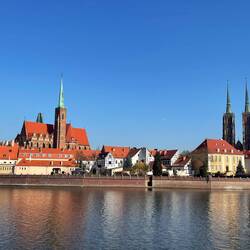 Blick auf die Dominsel