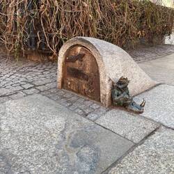 Über all in der Stadt sind Zwerge zu finden