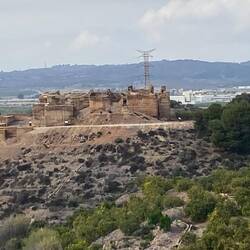 Blick zur Ruine Castillejo