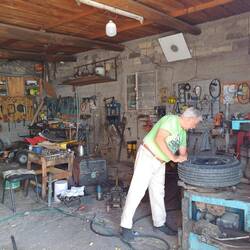 In der Gomeria/ Werkstatt