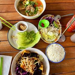 Our Vietnamese dinner before heading home