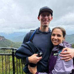 You can see the massive valley behind us