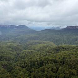 What a huge valley! Filled with eucalyptus that give off an oil that makes it blue