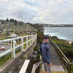 There was a large cemetery midway that was quite old with headstones from the early 1900's
