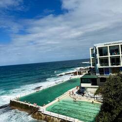 First stone pool fed by ocean water, Bondi Icebergs Club