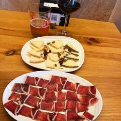 Local jamon and cheeses