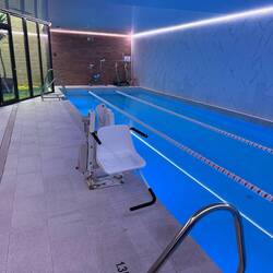 Swimming pool at our lodging