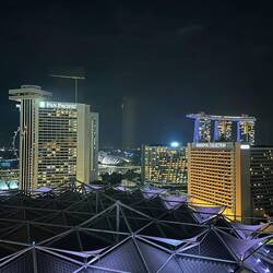 Night view from our room. Definitely looked closer with naked eye.